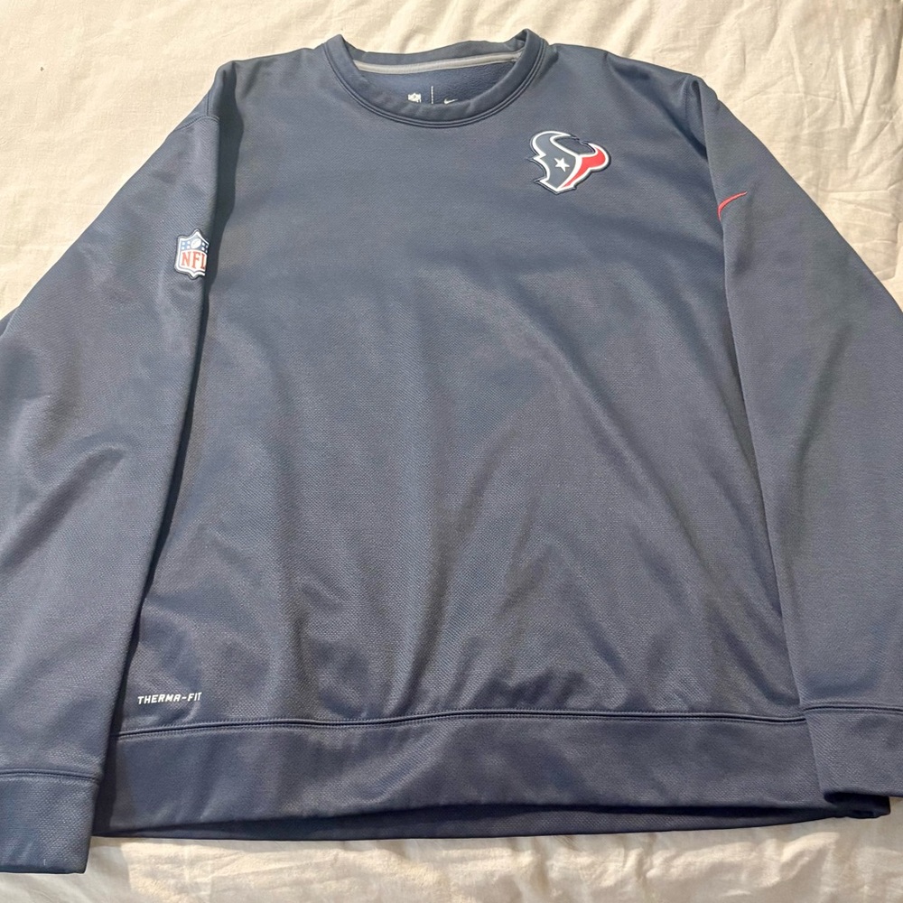 Nike Men's Houston Texans Crewneck Sweater